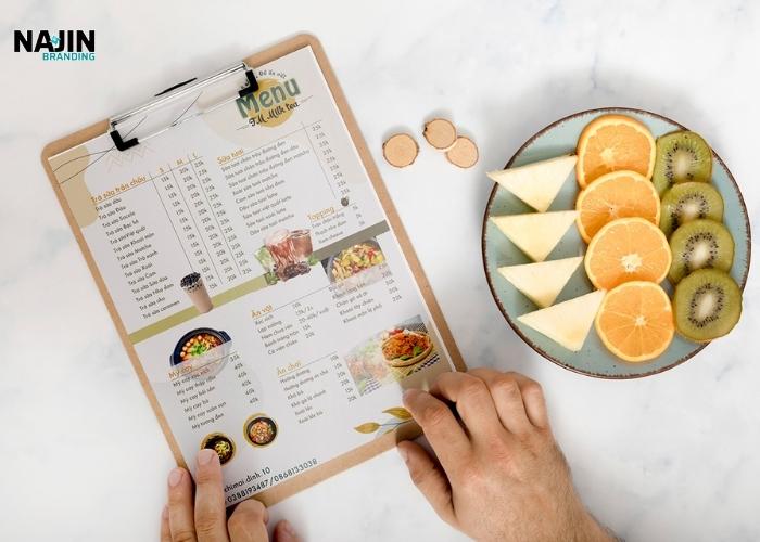 thiết kế menu trà sữa đẹp