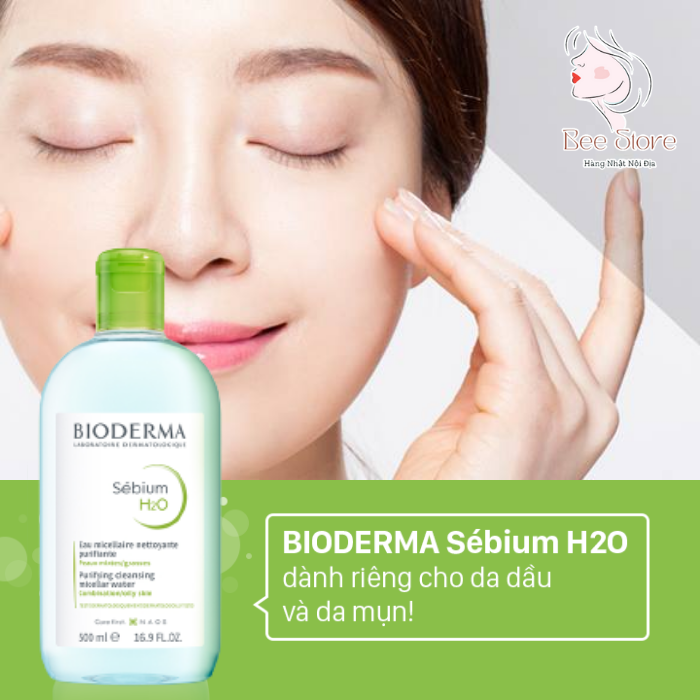 review nước tẩy trang bioderma cho da dầu mụn