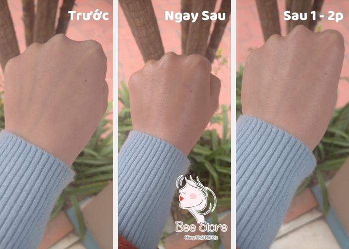 test kem chống nắng Image 32 trên da