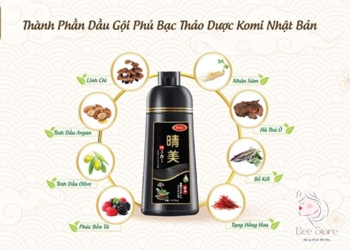 thành phần dầu gội komi