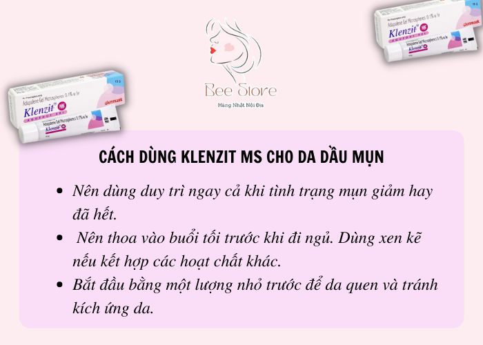 cách dùng klenzit ms