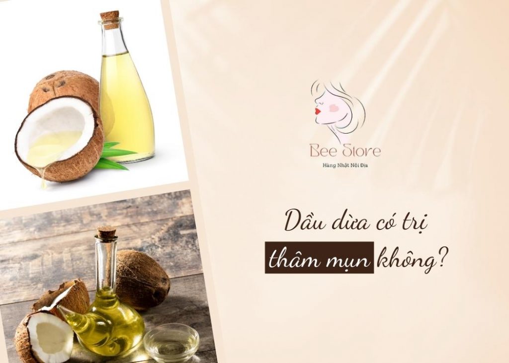 dầu dừa có trị thâm mụn không