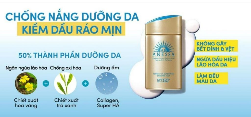 thành phần sữa chống nắng anessa 60ml