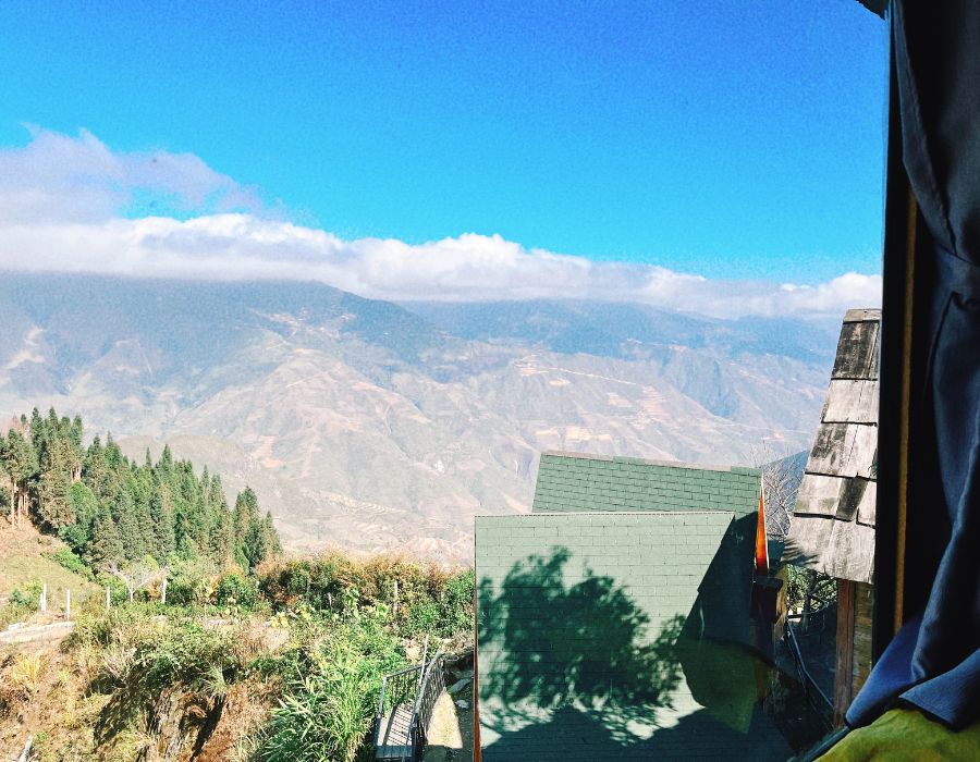 view ở phòng Homestay & Coffee Đỉnh Tà Xùa